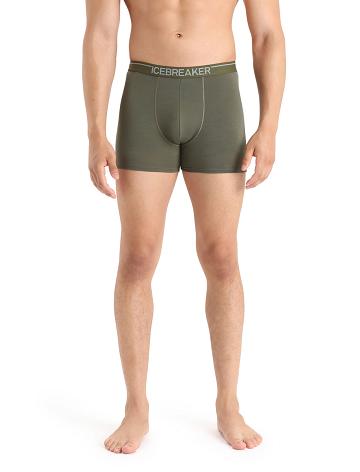 Loden Men's Icebreaker Merino Anatomica Boxers Underwear | USA 1313EBCX